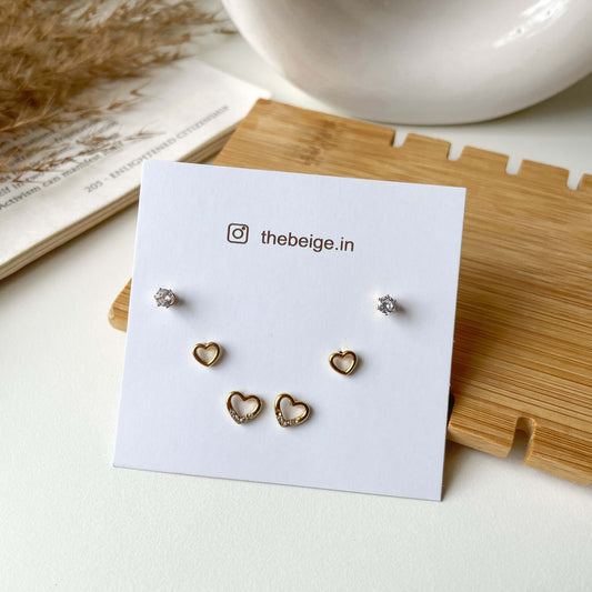 Heart piercing combo