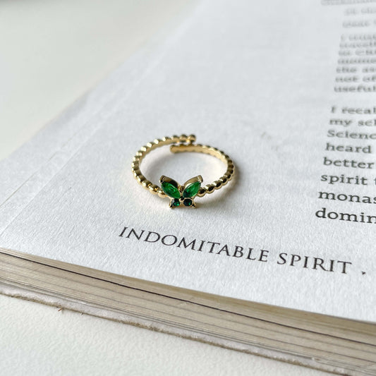 Emarald butterfly adjustable