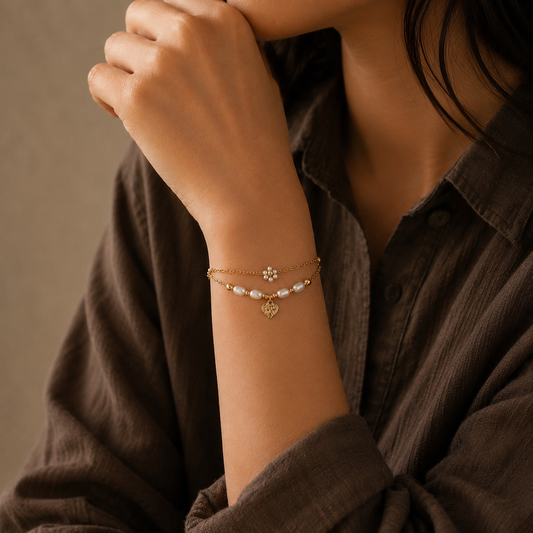 Daisy Layered Bracelet