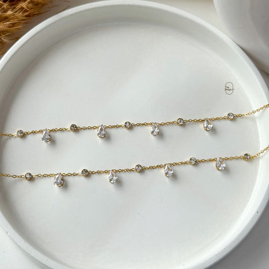 Drop Shine Anklets (Pair)
