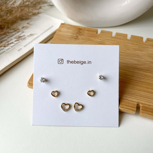 Heart piercing combo