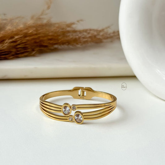 Luth White Front Openable Baby Bangle