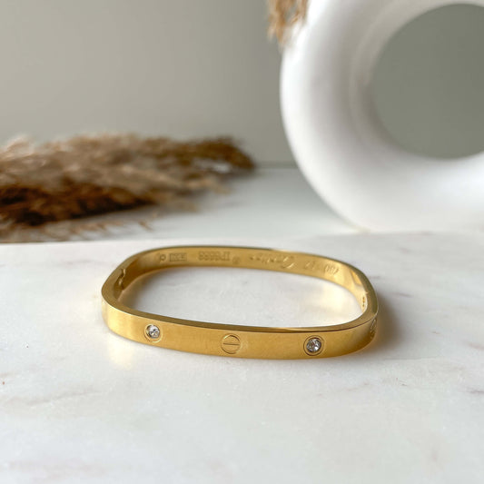 Square cartier- gold