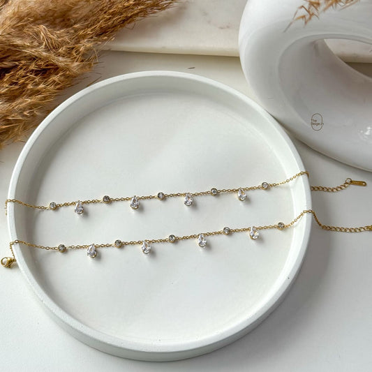 Drop Shine Anklets (Pair)