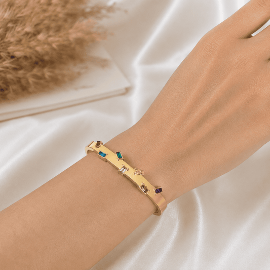 Seira Multi Stone Baby Bangle