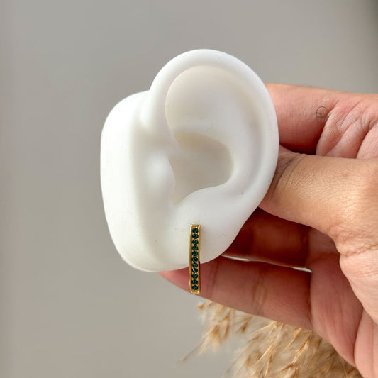 Green Line Earring