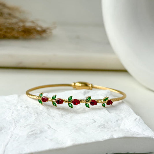 Red Tulip Magnetic Band