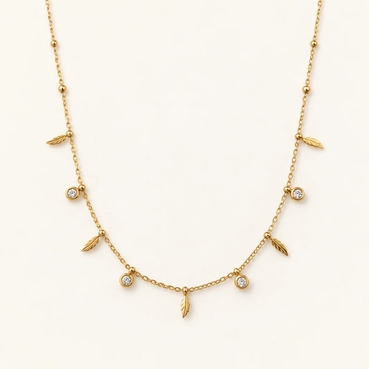 Leaf Charm Necklace