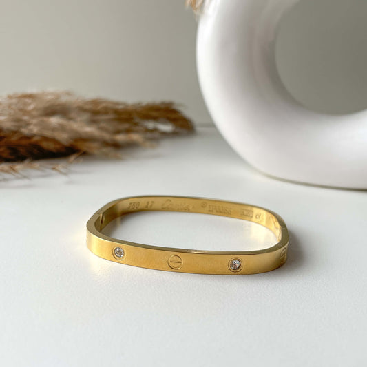 Square cartier- gold