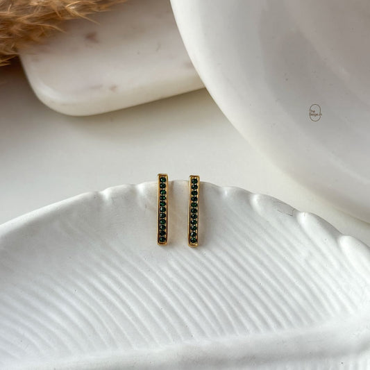 Green Line Earring