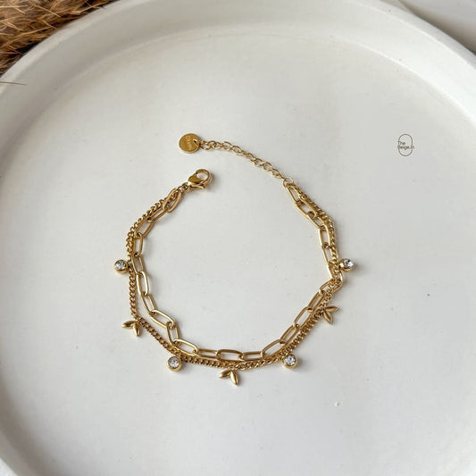 Hera Layered White Bracelet