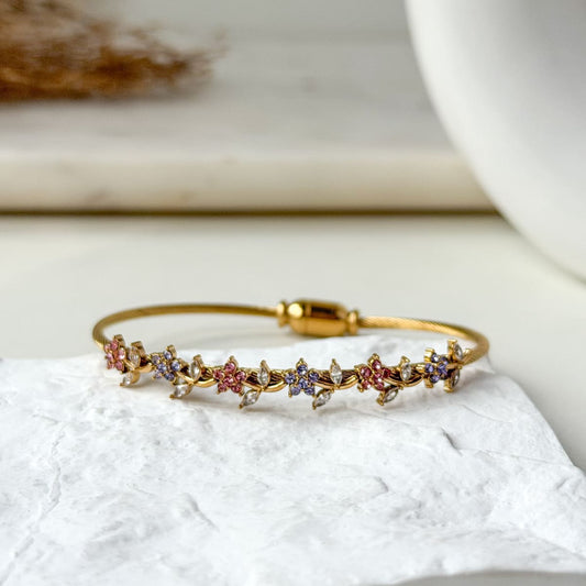 Pink & Purple Thin Wrist Magnetic Band (2.4 size)