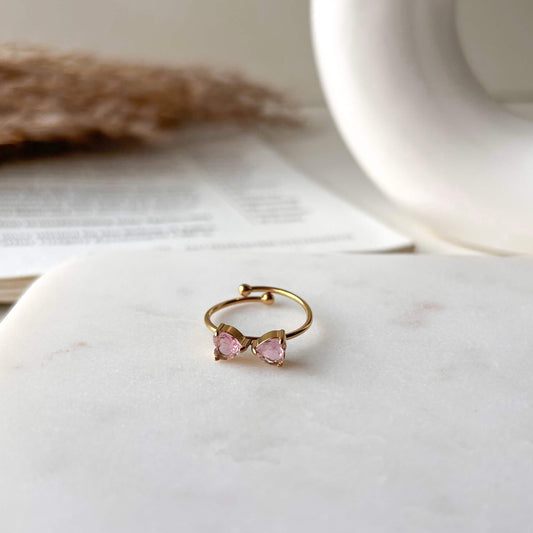 Pink bow- adjustable