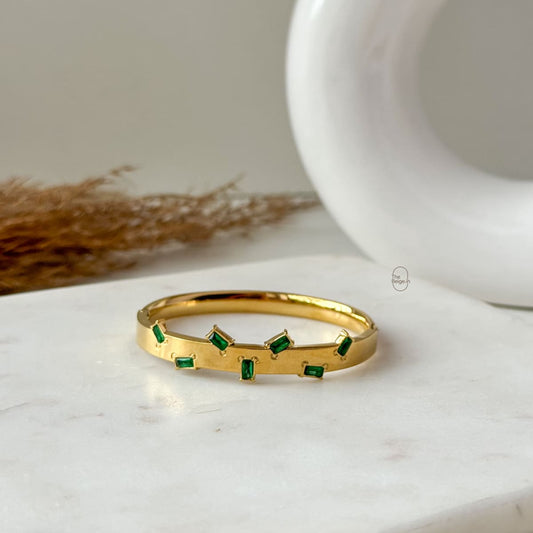 Seira Green Stone Baby Bangle