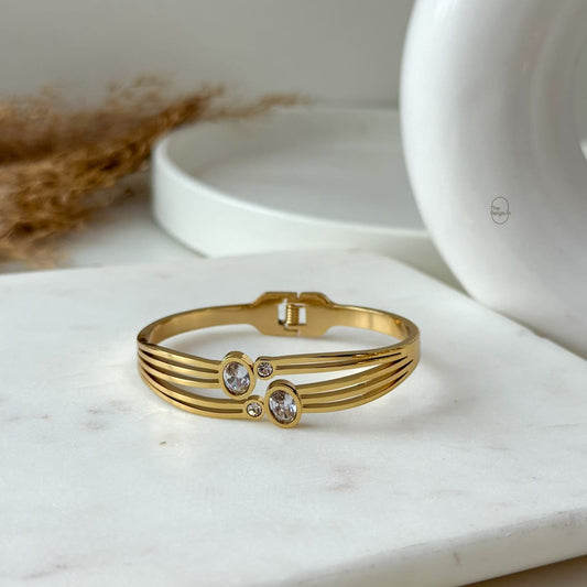 Luth White Front Openable Baby Bangle